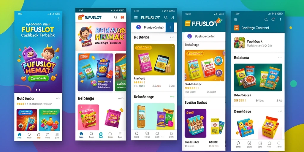 Tampilan antarmuka FUFUSLOT dengan fitur Cashback menarik.