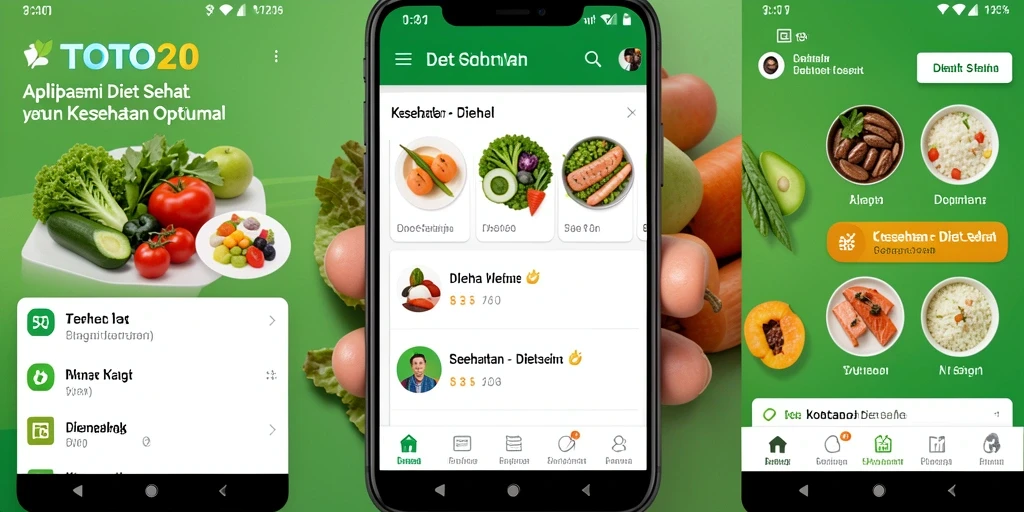 Antarmuka pengguna ramah dan informatif TOTO20 untuk diet sehat.